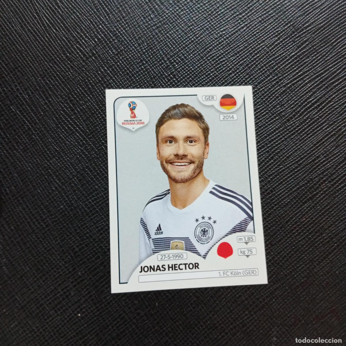 Football Stickers: 439 JONAS HECTOR ALEMANIA PANINI MUNDIAL RUSIA 2018 CROMO FUTBOL 18 - SIN PEGAR - CJ2
