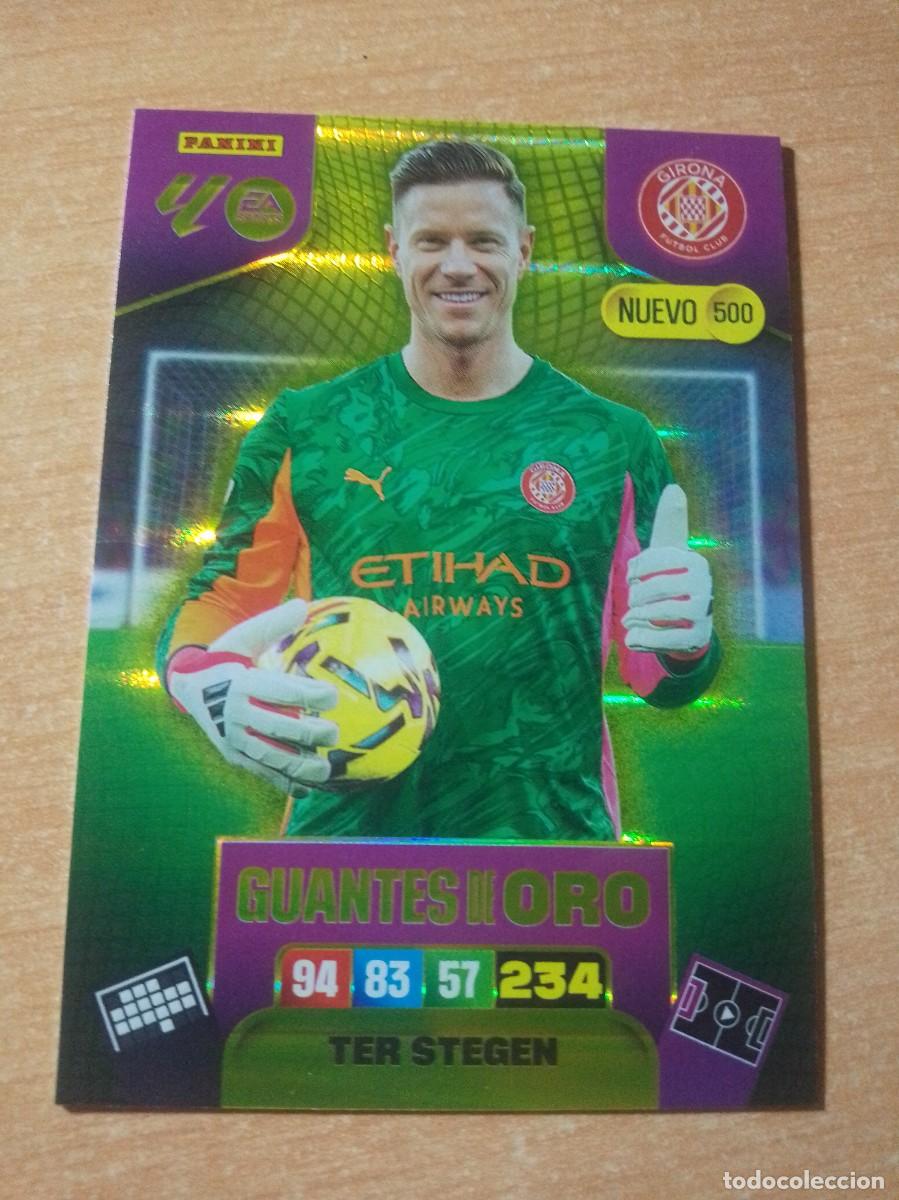 Cromos de f&uacute;tbol: 500 TER STEGEN NUEVO GUANTES DE ORO DEL GIRONA 25 26 ADRENALYN XL 2025 2026