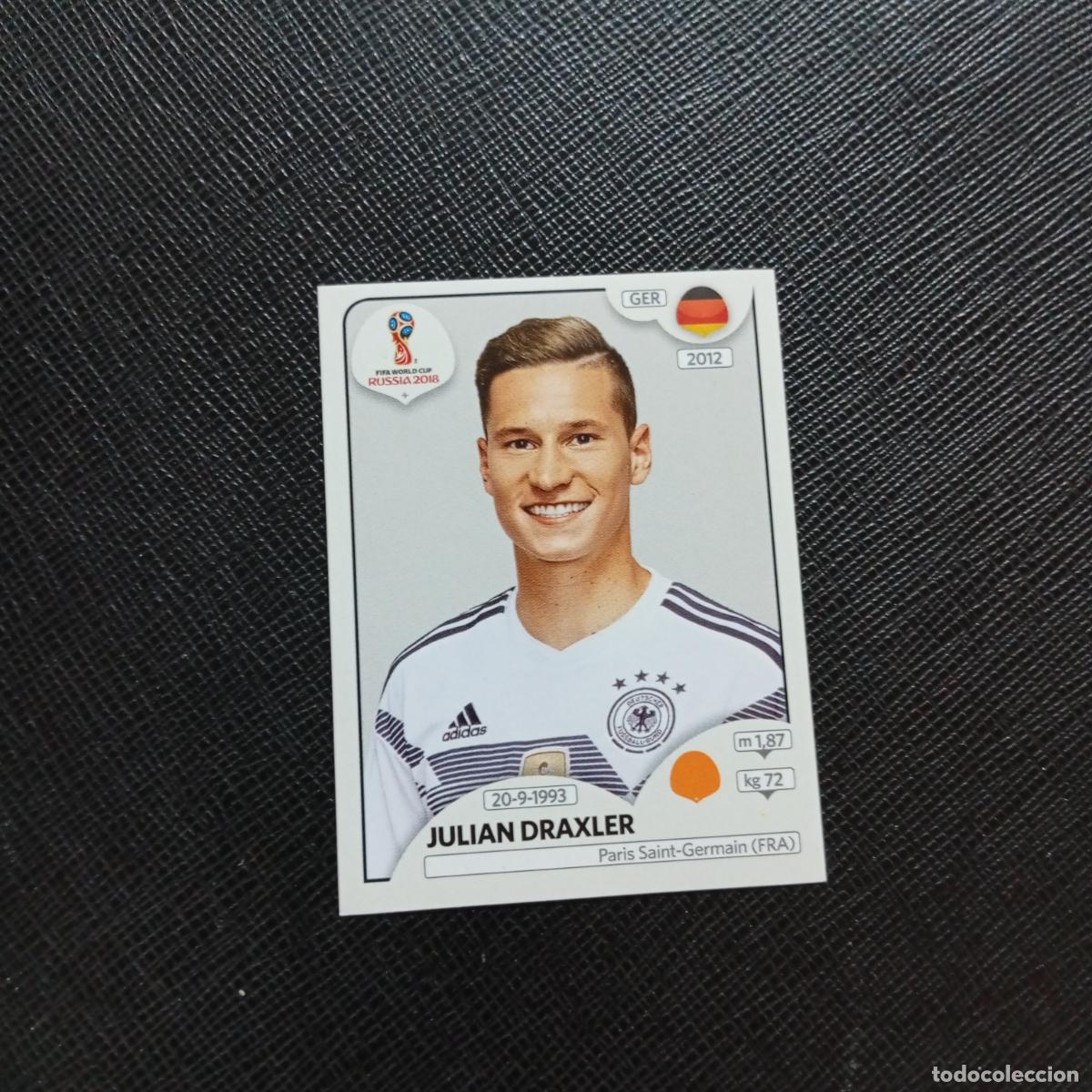Cromos de f&uacute;tbol: 440 JULIAN DRAXLER ALEMANIA PANINI MUNDIAL RUSIA 2018 CROMO FUTBOL 18 - SIN PEGAR - CJ2