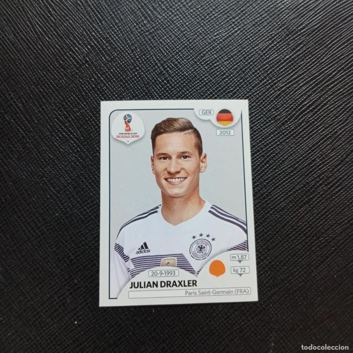 Cromos de f&uacute;tbol: 440 JULIAN DRAXLER ALEMANIA PANINI MUNDIAL RUSIA 2018 CROMO FUTBOL 18 - SIN PEGAR - CJ2 .