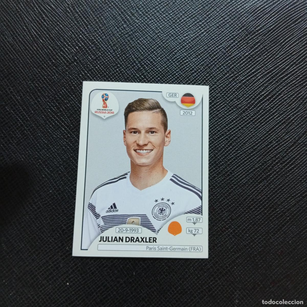 Cromos de f&uacute;tbol: 440 JULIAN DRAXLER ALEMANIA PANINI MUNDIAL RUSIA 2018 CROMO FUTBOL 18 - SIN PEGAR - CJ2 .