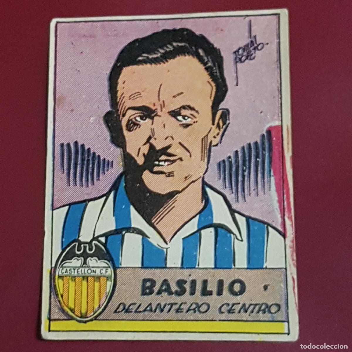 Cromos de f&uacute;tbol: CISNE - ALBUM FUTBOLISTICO 1942 42 - VALENCIA - BASILIO - BIEN RECUPERADO