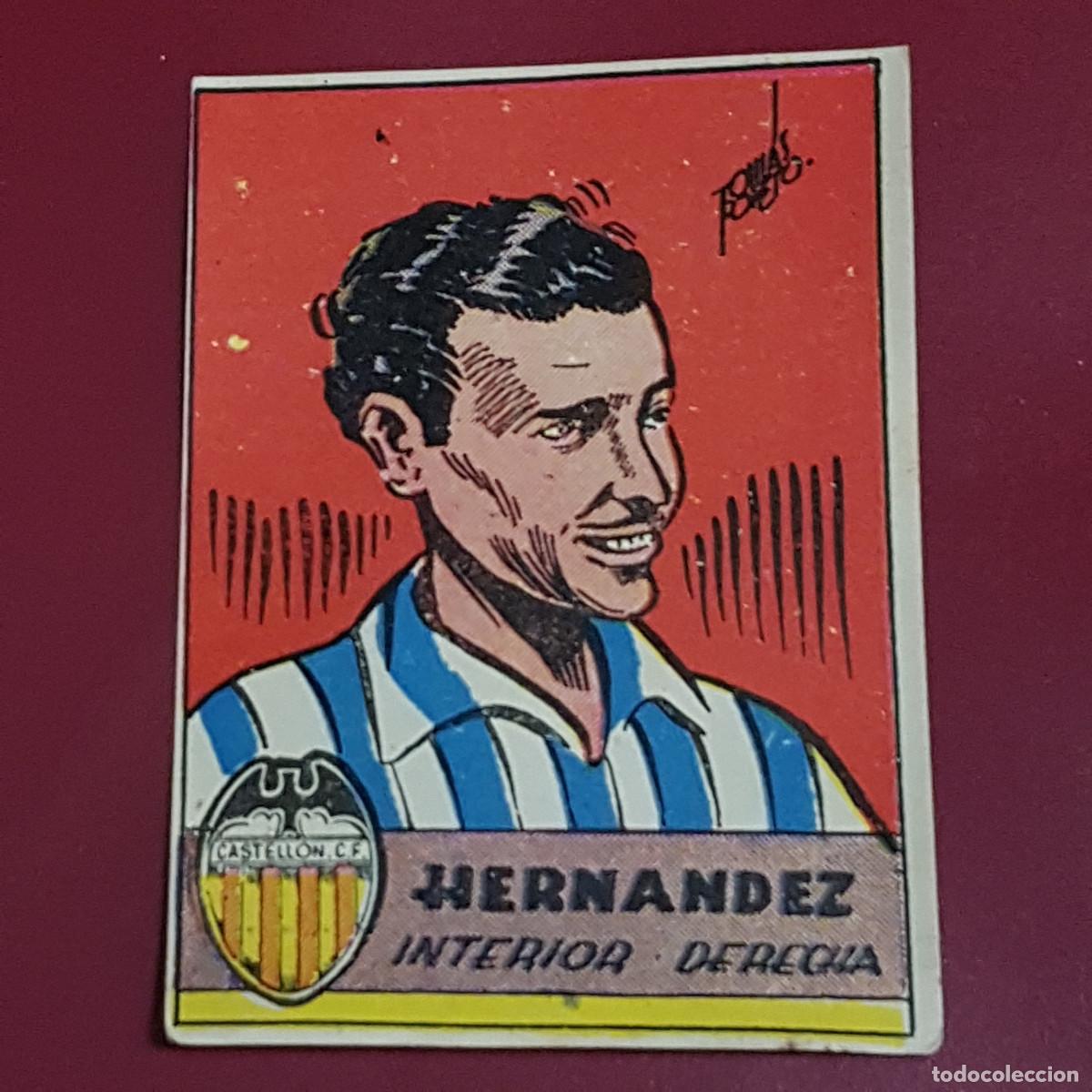 Cromos de f&uacute;tbol: CISNE - ALBUM FUTBOLISTICO 1942 42 - VALENCIA - HERNANDEZ - BIEN RECUPERADO