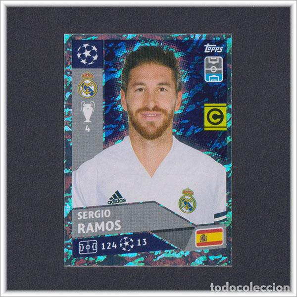 Fu&szlig;ball-Sticker: UEFA CHAMPIONS LEAGUE TOPPS 2020 2021 20 21 SERGIO RAMOS RMA 6 REAL MADRID STICKER ALBUM COLECCI&Oacute;N