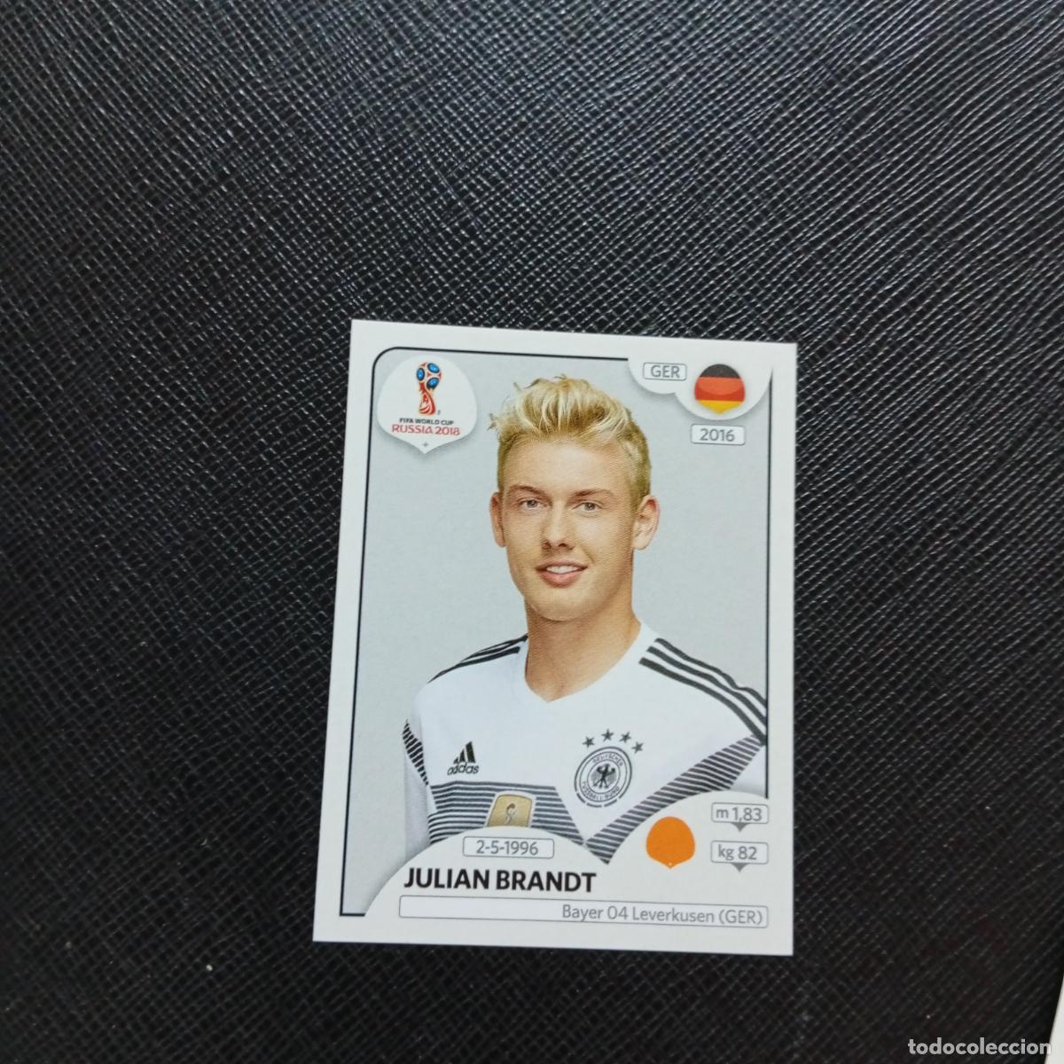 Cromos de f&uacute;tbol: 444 JULIAN BRANDT ALEMANIA PANINI MUNDIAL RUSIA 2018 CROMO FUTBOL 18 - SIN PEGAR - CJ2