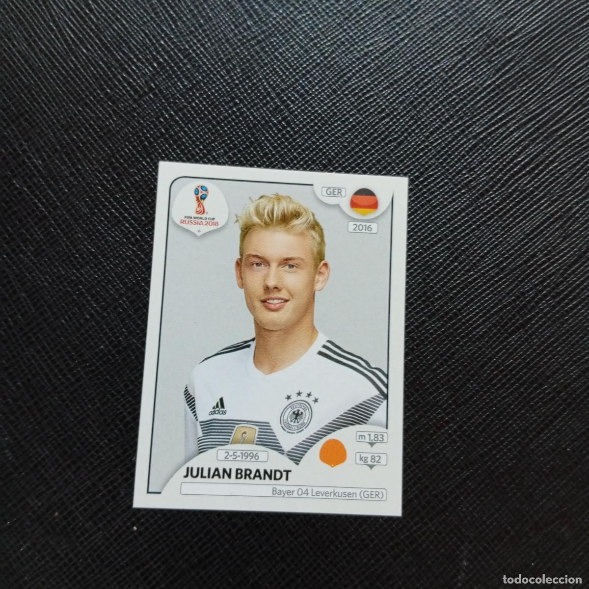 Cromos de f&uacute;tbol: 444 JULIAN BRANDT ALEMANIA PANINI MUNDIAL RUSIA 2018 CROMO FUTBOL 18 - SIN PEGAR - CJ2
