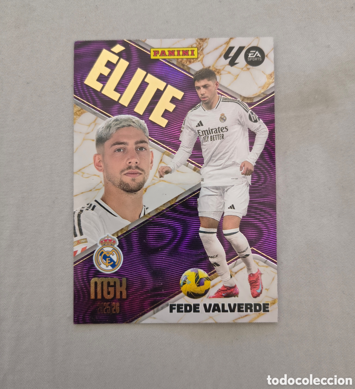 Cromos de Futebol: LALIGA MEGACRACKS 2025 2026 EA SPORTS 25 26 ALBUM PANINI LALIGA &Eacute;LITE N 5 FEDE VALVERDE REAL MADRID&nbsp;