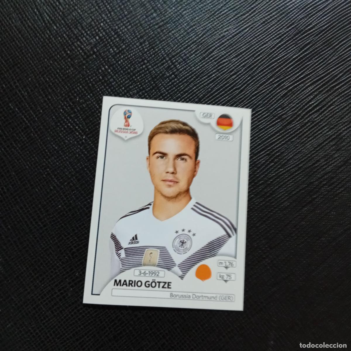 Cromos de Futebol: 449 MARIO GOTZE ALEMANIA PANINI MUNDIAL RUSIA 2018 CROMO FUTBOL 18 - SIN PEGAR - CJ2