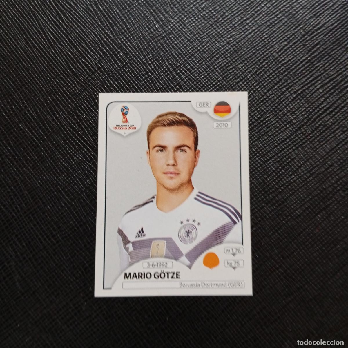 Cromos de Futebol: 449 MARIO GOTZE ALEMANIA PANINI MUNDIAL RUSIA 2018 CROMO FUTBOL 18 - SIN PEGAR - CJ2