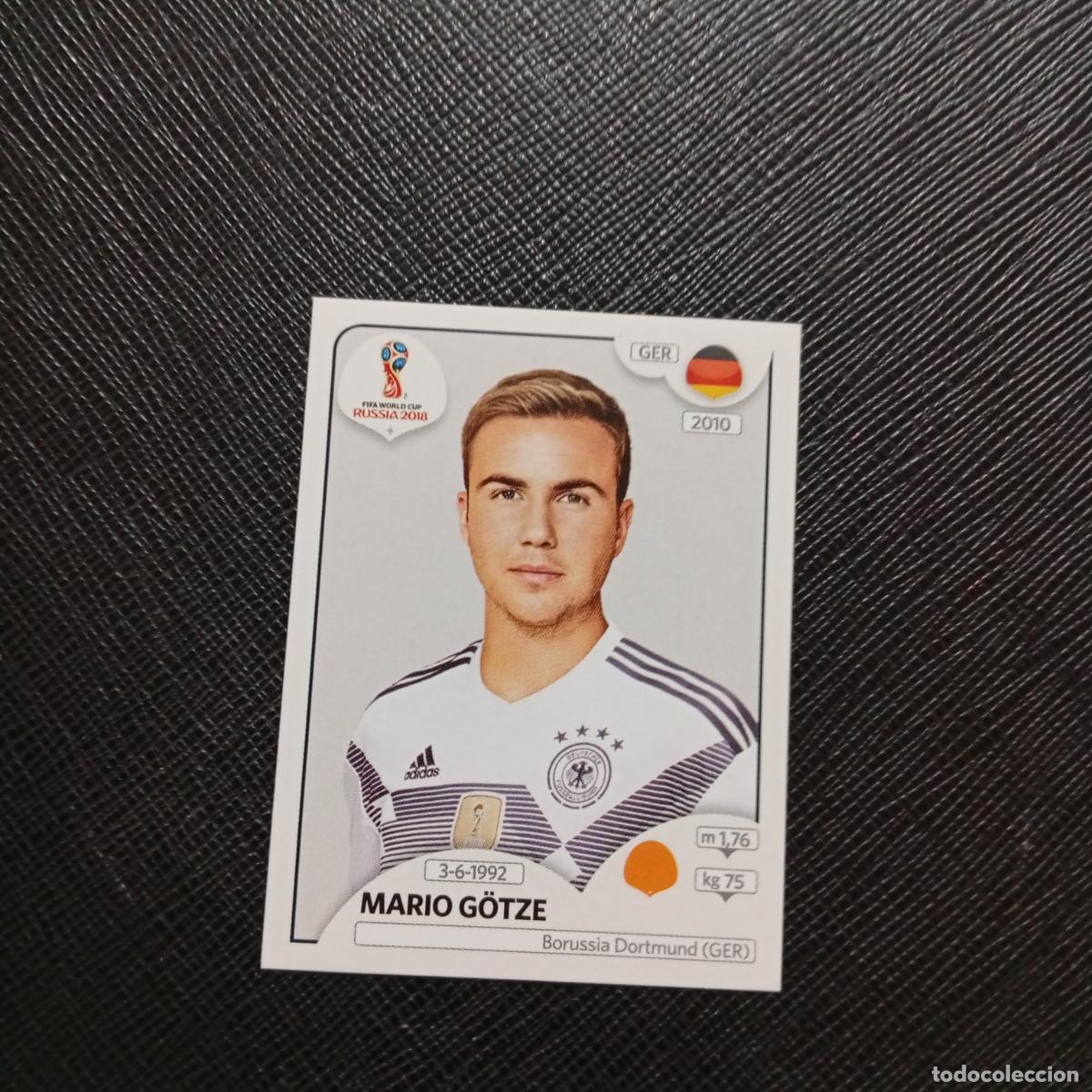 Cromos de Futebol: 449 MARIO GOTZE ALEMANIA PANINI MUNDIAL RUSIA 2018 CROMO FUTBOL 18 - SIN PEGAR - CJ2 .