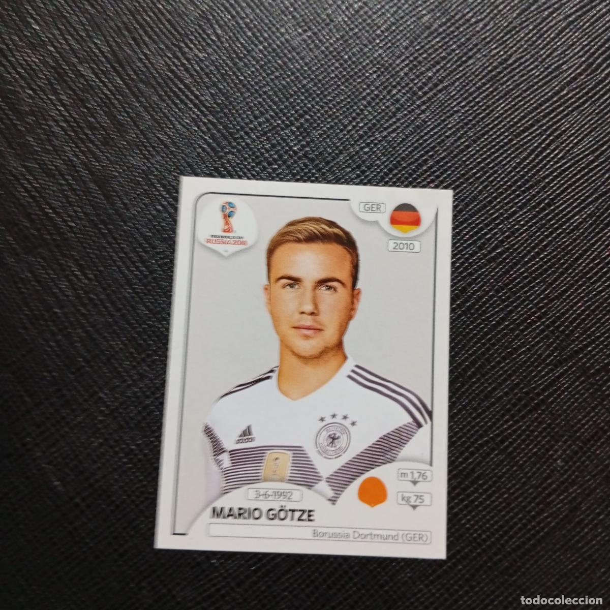 Cromos de Futebol: 449 MARIO GOTZE ALEMANIA PANINI MUNDIAL RUSIA 2018 CROMO FUTBOL 18 - SIN PEGAR - CJ2 ..