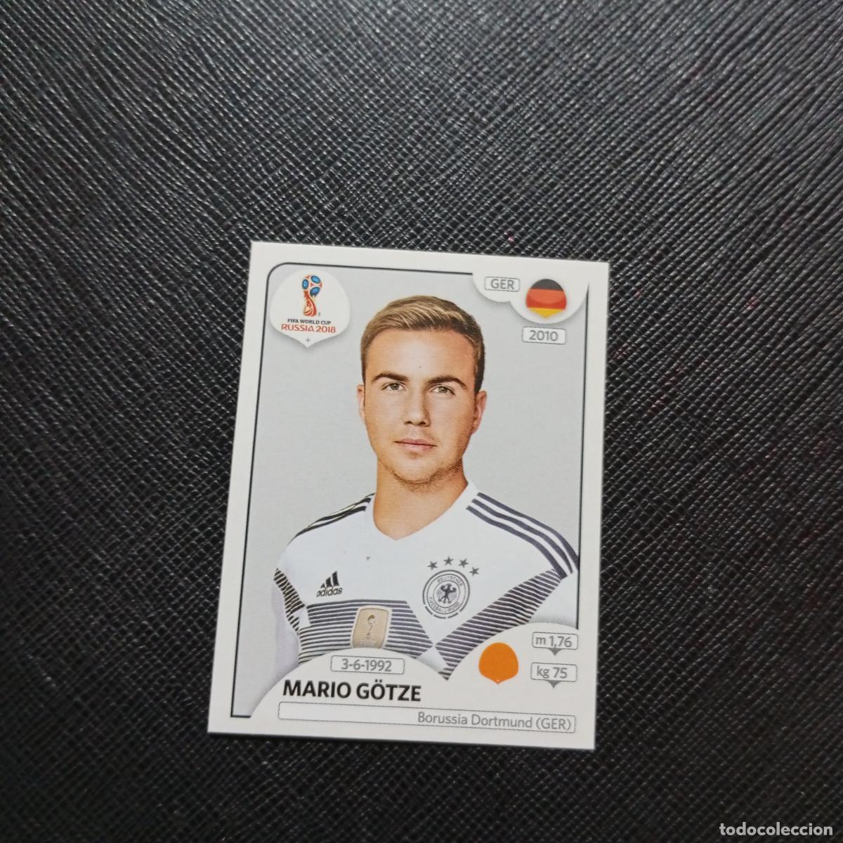 Cromos de Futebol: 449 MARIO GOTZE ALEMANIA PANINI MUNDIAL RUSIA 2018 CROMO FUTBOL 18 - SIN PEGAR - CJ2 ..