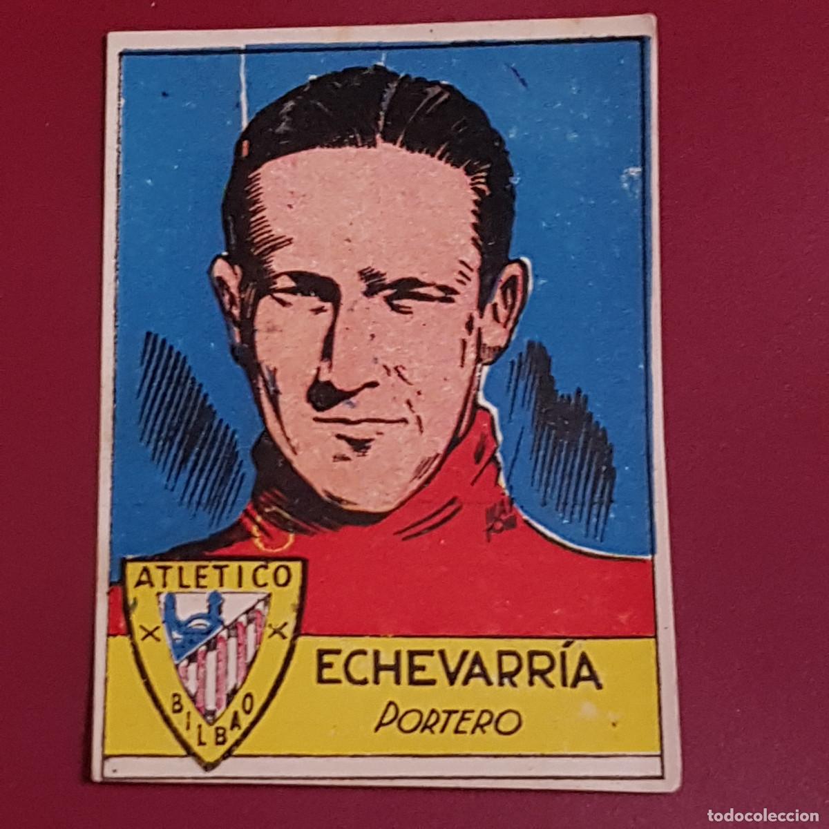 Cromos de Futebol: CISNE - ALBUM FUTBOLISTICO 1942 42 - BILBAO - ECHEVARRIA - BIEN RECUPERADO