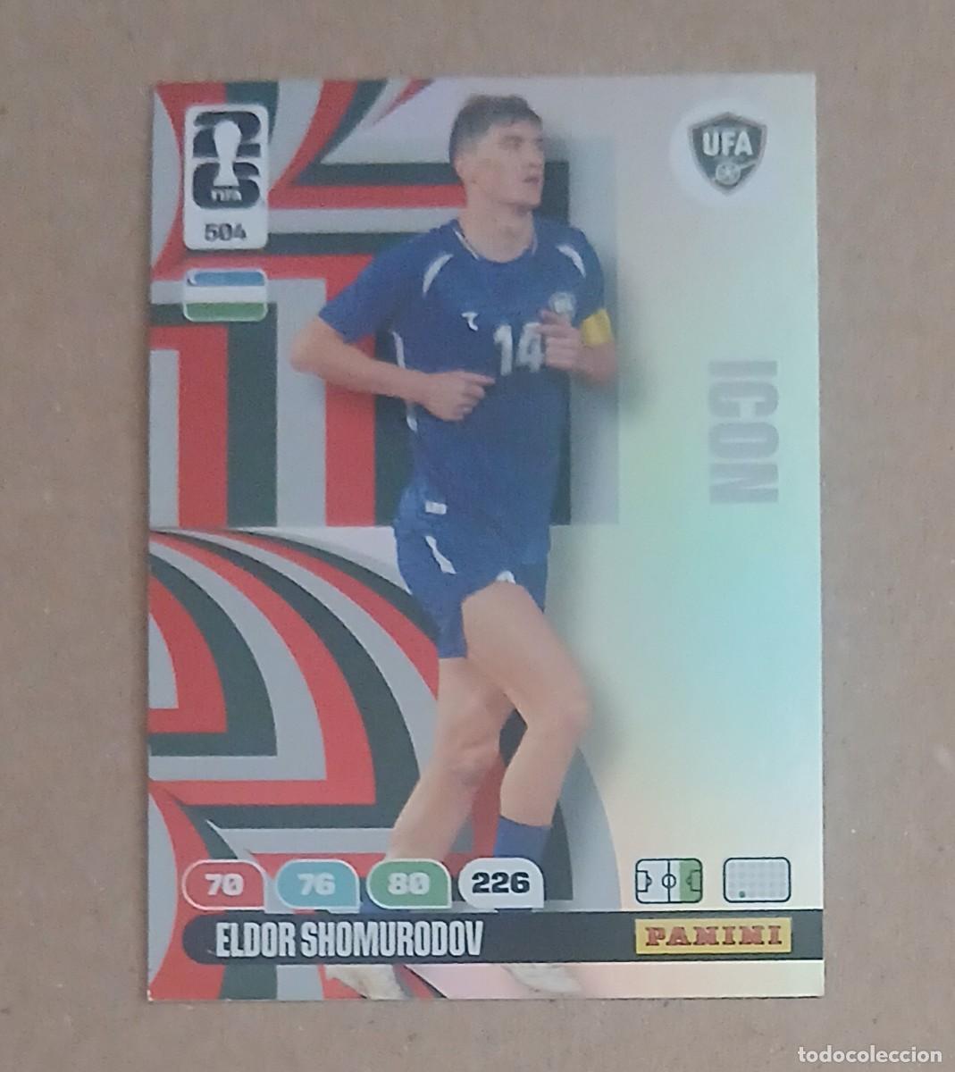 Fu&szlig;ball-Sticker: CROMO n&ordm; 504 ELDOR SHOMURODOV UZBEKIST&Aacute;N ICON ADRENALYN XL FIFA WORLD CUP 2026 DE PANINI. Nuevo.