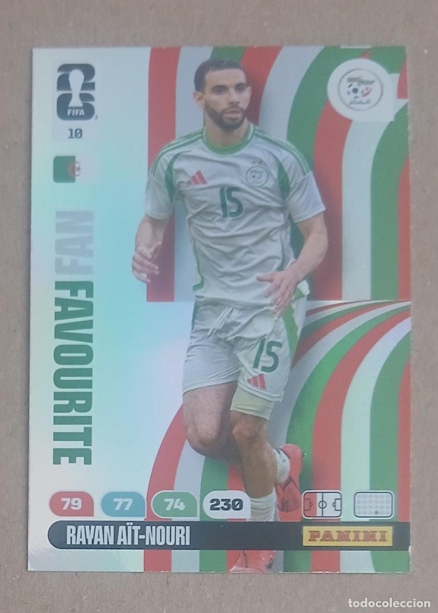Fu&szlig;ball-Sticker: CROMO n&ordm; 10 RAYAN A&Iuml;T-NOURI ARGELIA ICON ADRENALYN XL FIFA WORLD CUP 2026 DE PANINI. Nuevo.