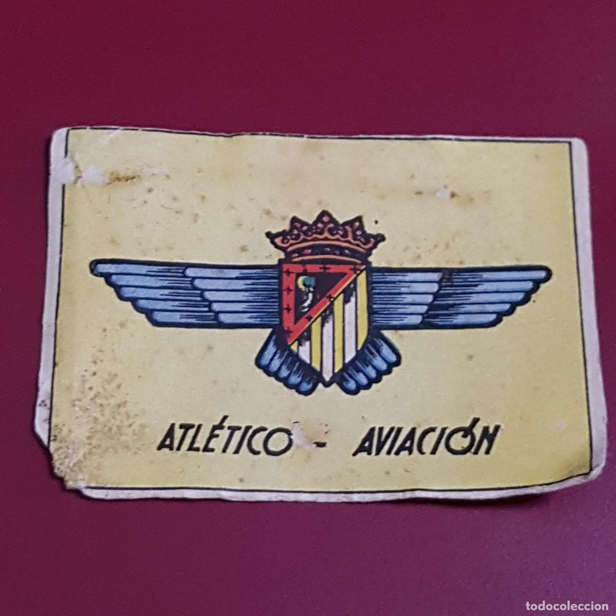 Fu&szlig;ball-Sticker: CISNE - ALBUM FUTBOLISTICO 1942 42 - A AVIACION - ESCUDO - BIEN RECUPERADO