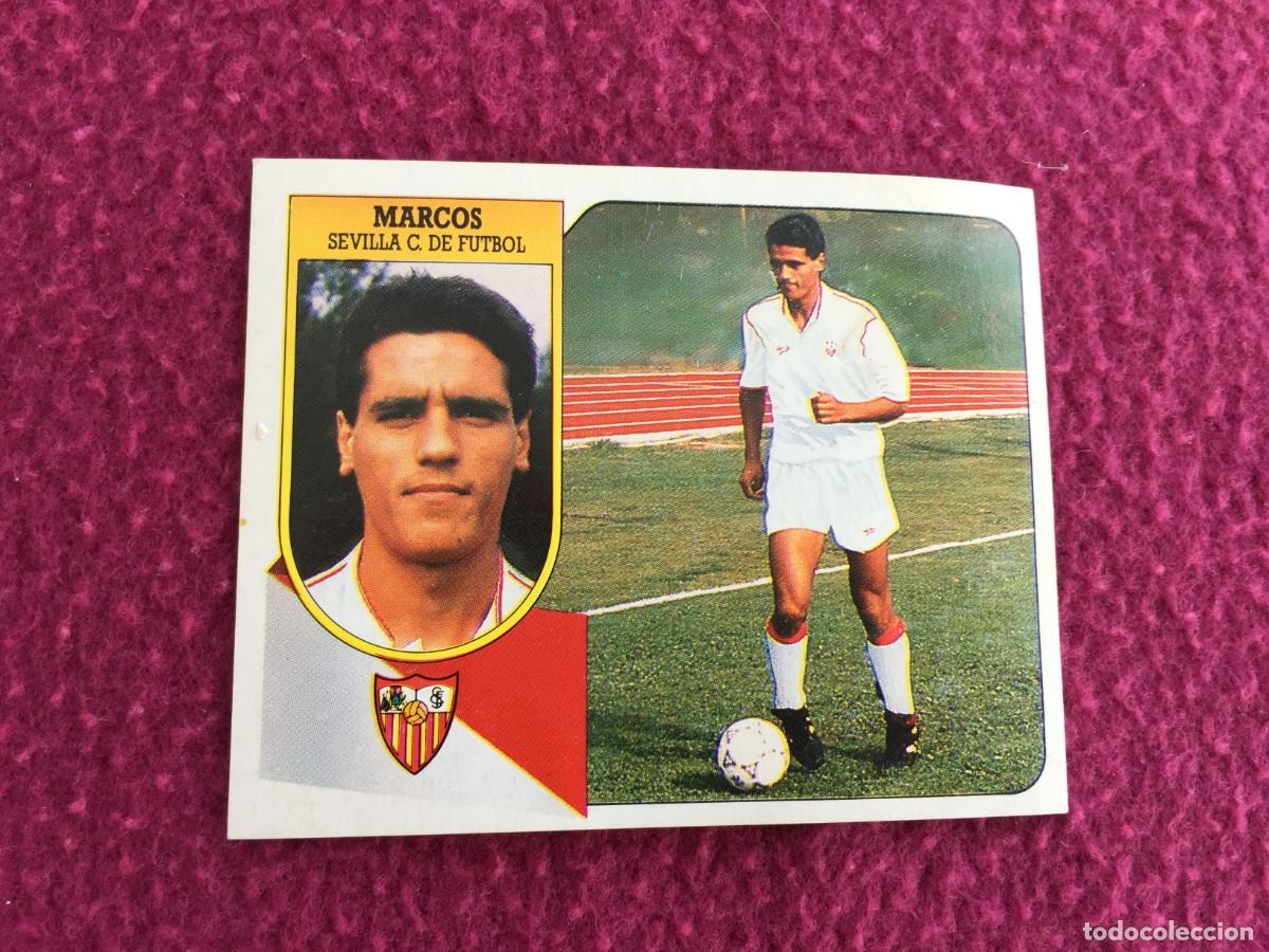 Football Stickers: MARCOS SEVILLA FICHAJE N&ordm; NUMERO 26 - LIGA ESTE 1991/92 91 92 CARTON - LEVE DESPEGADO