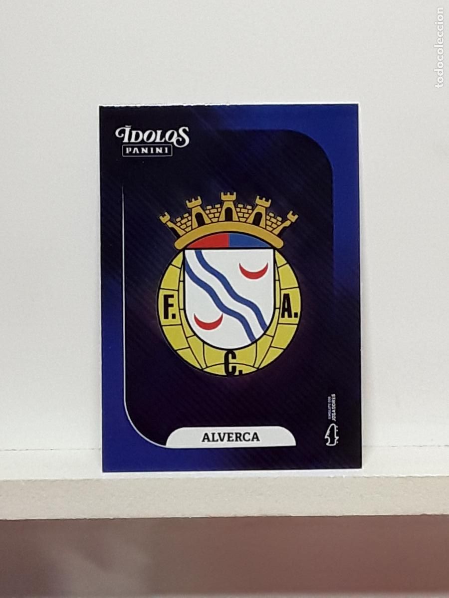 Cromos de f&uacute;tbol: PORTUGUES 2025 2026 IDOLOS 25 26 CROMO PANINI FUTEBOL N 181 ALVERCA ESCUDO LOGO