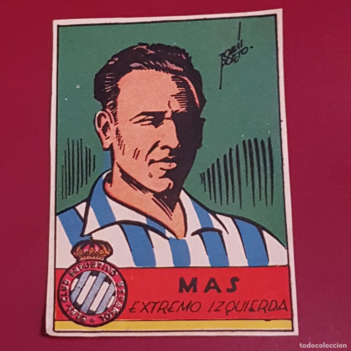 Cromos de f&uacute;tbol: CISNE - ALBUM FUTBOLISTICO 1942 42 - ESPA&Ntilde;OL - MAS - BIEN RECUPERADO
