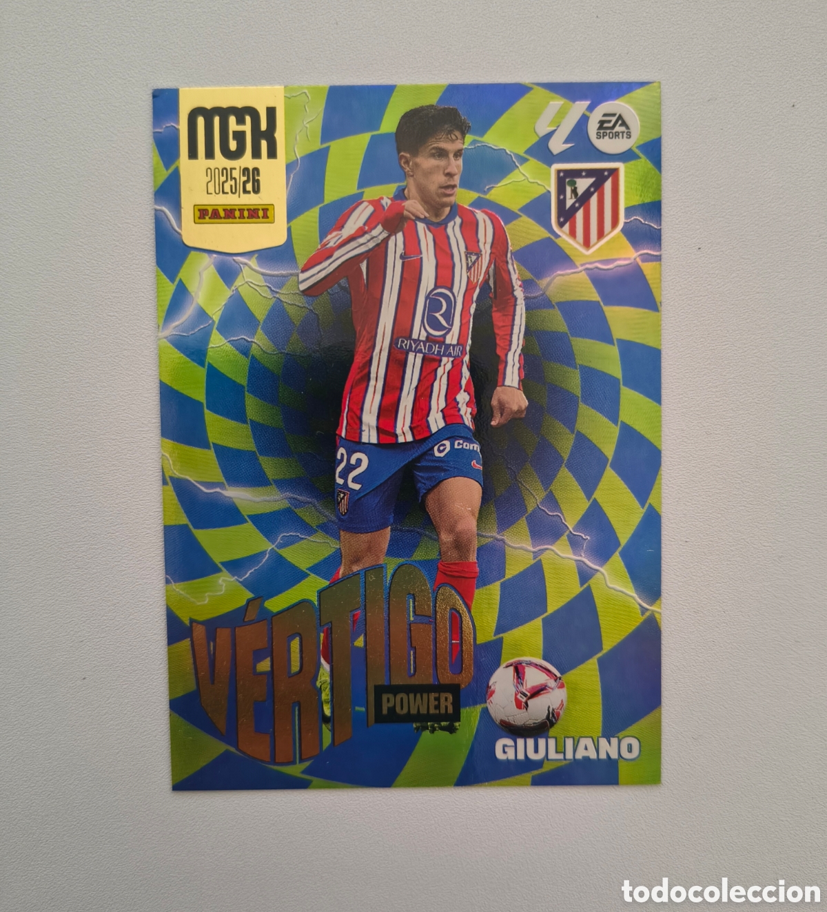 Cromos de f&uacute;tbol: LALIGA MEGACRACKS 2025 2026 EA SPORTS 25 26 ALBUM PANINI LALIGA V&Eacute;RTIGO POWER N P383 GIULIANO ATL&Eacute;TI