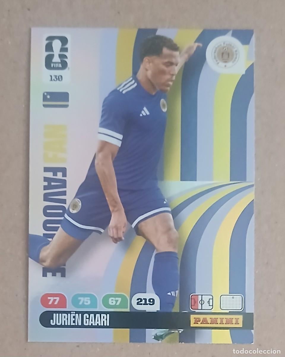 Fu&szlig;ball-Sticker: CROMO n&ordm; 130 JURI&Euml;N GAARI CURA&Ccedil;AO FAN FAVOURITE ADRENALYN XL FIFA WORLD CUP 2026 DE PANINI. Nuevo.