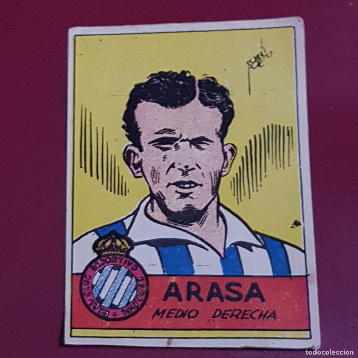 Cromos de f&uacute;tbol: CISNE - ALBUM FUTBOLISTICO 1942 42 - ESPA&Ntilde;OL - ARASA - BIEN RECUPERADO