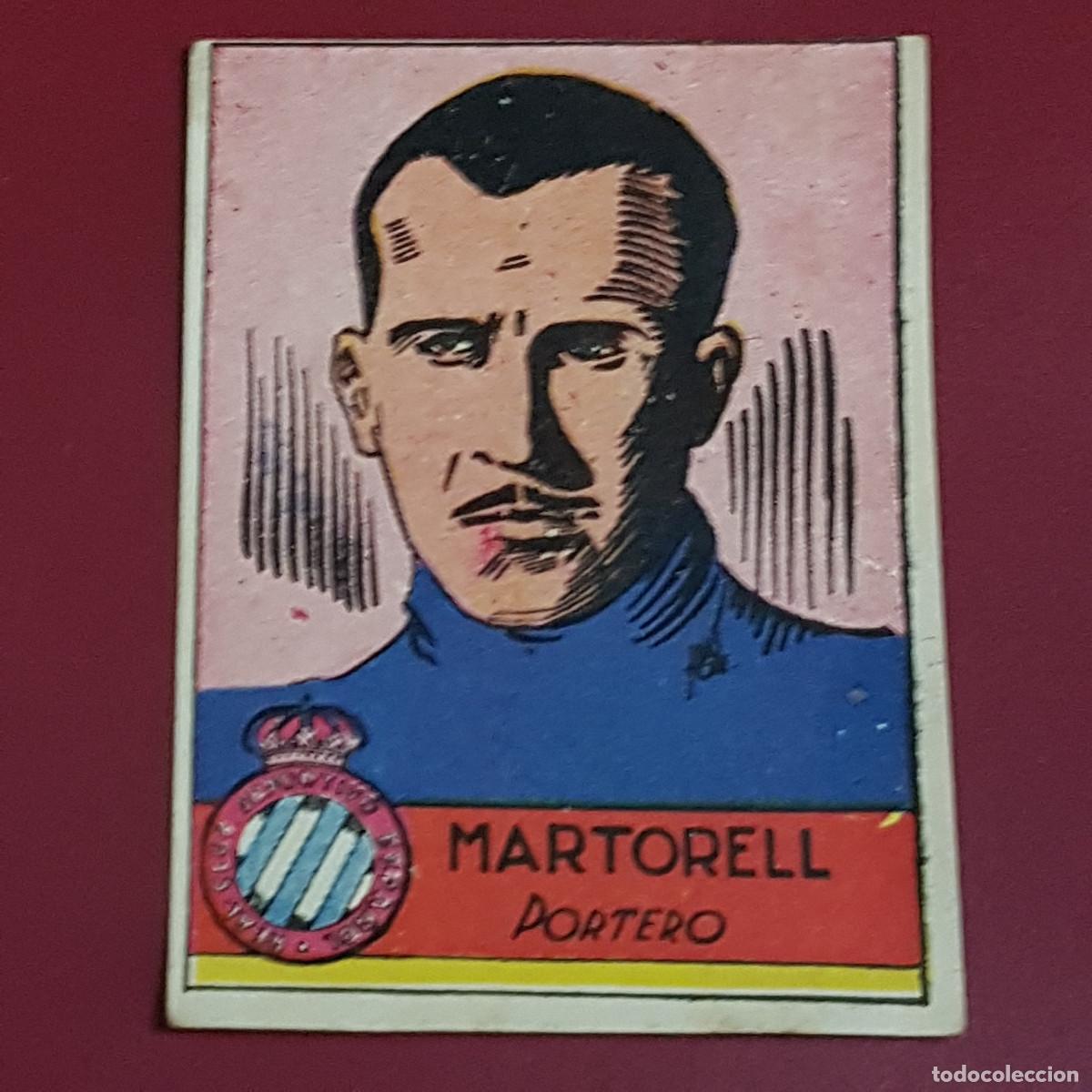 Cromos de f&uacute;tbol: CISNE - ALBUM FUTBOLISTICO 1942 42 - ESPA&Ntilde;OL - MARTORELL - BIEN RECUPERADO