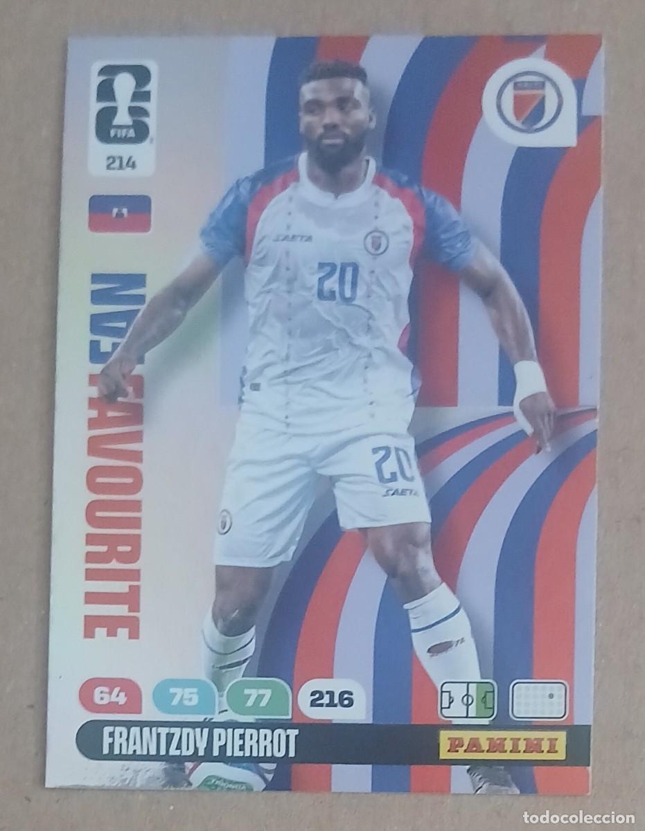 Fu&szlig;ball-Sticker: CROMO n&ordm; 214 PIERROT HAIT&Iacute; FAN FAVOURITE ADRENALYN XL FIFA WORLD CUP 2026 DE PANINI. Nuevo.