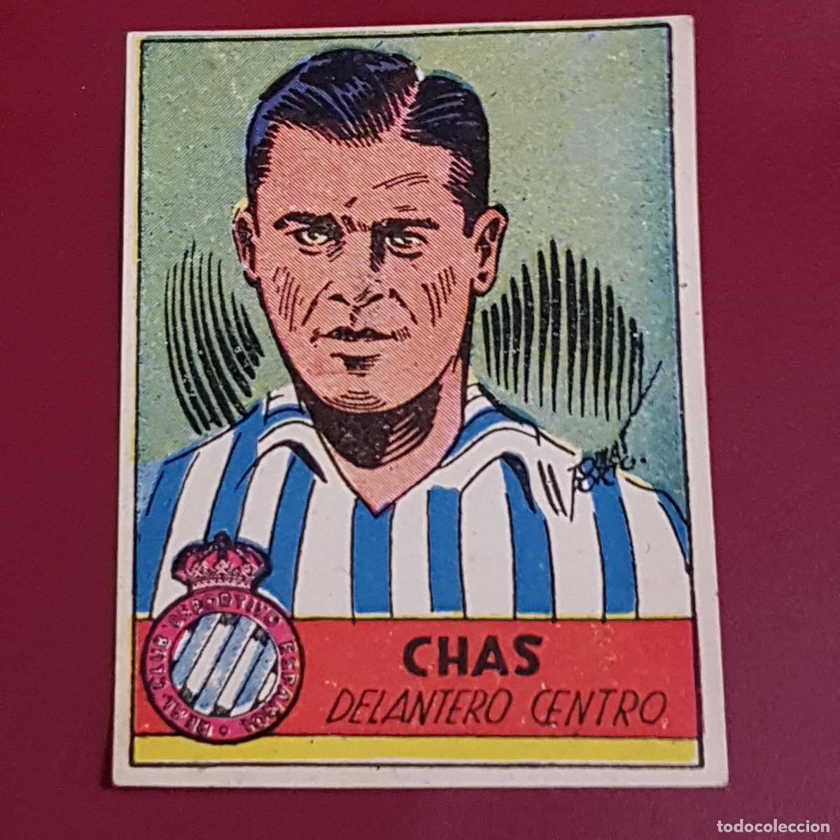 Cromos de f&uacute;tbol: CISNE - ALBUM FUTBOLISTICO 1942 42 - ESPA&Ntilde;OL - CHAS - BIEN RECUPERADO