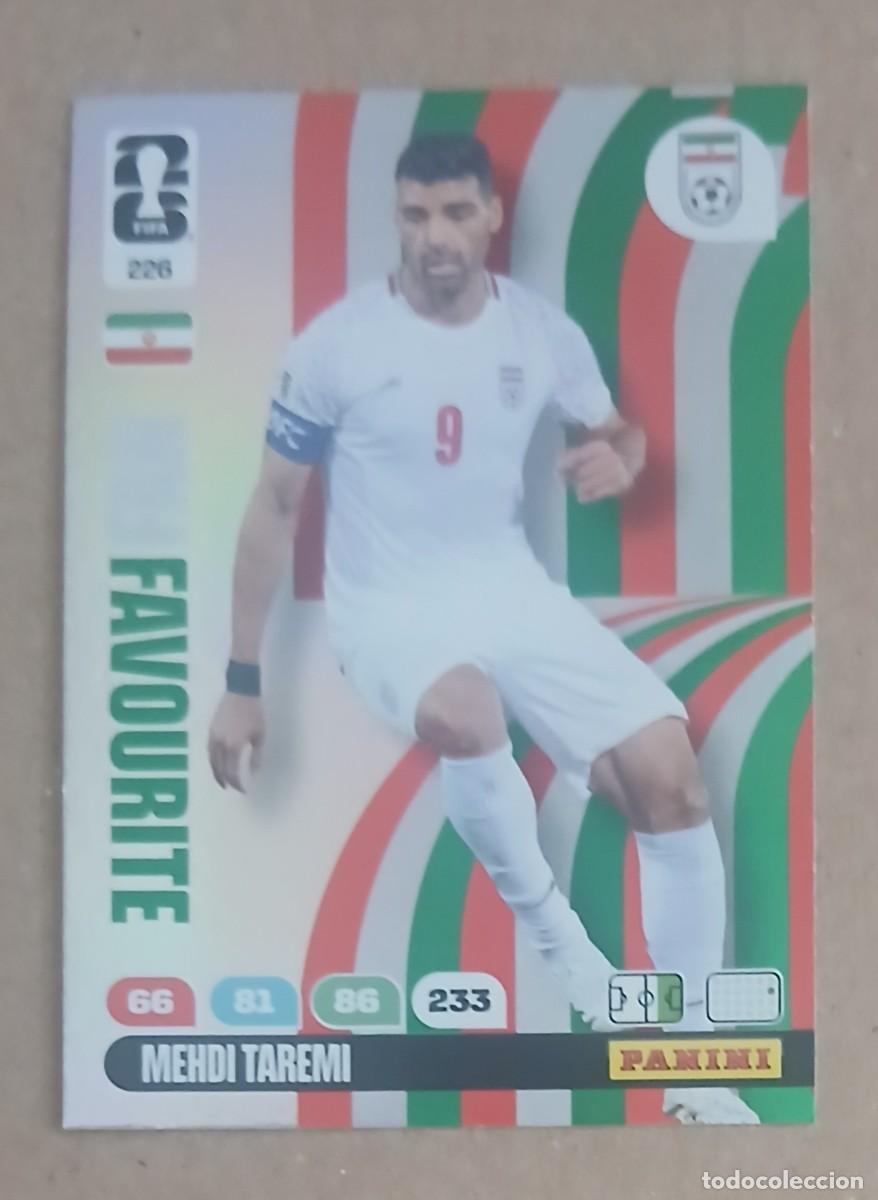 Cromos de f&uacute;tbol: CROMO n&ordm; 226 MEHDI TAREMI IR&Aacute;N FAN FAVOURITE ADRENALYN XL FIFA WORLD CUP 2026 DE PANINI. Nuevo.