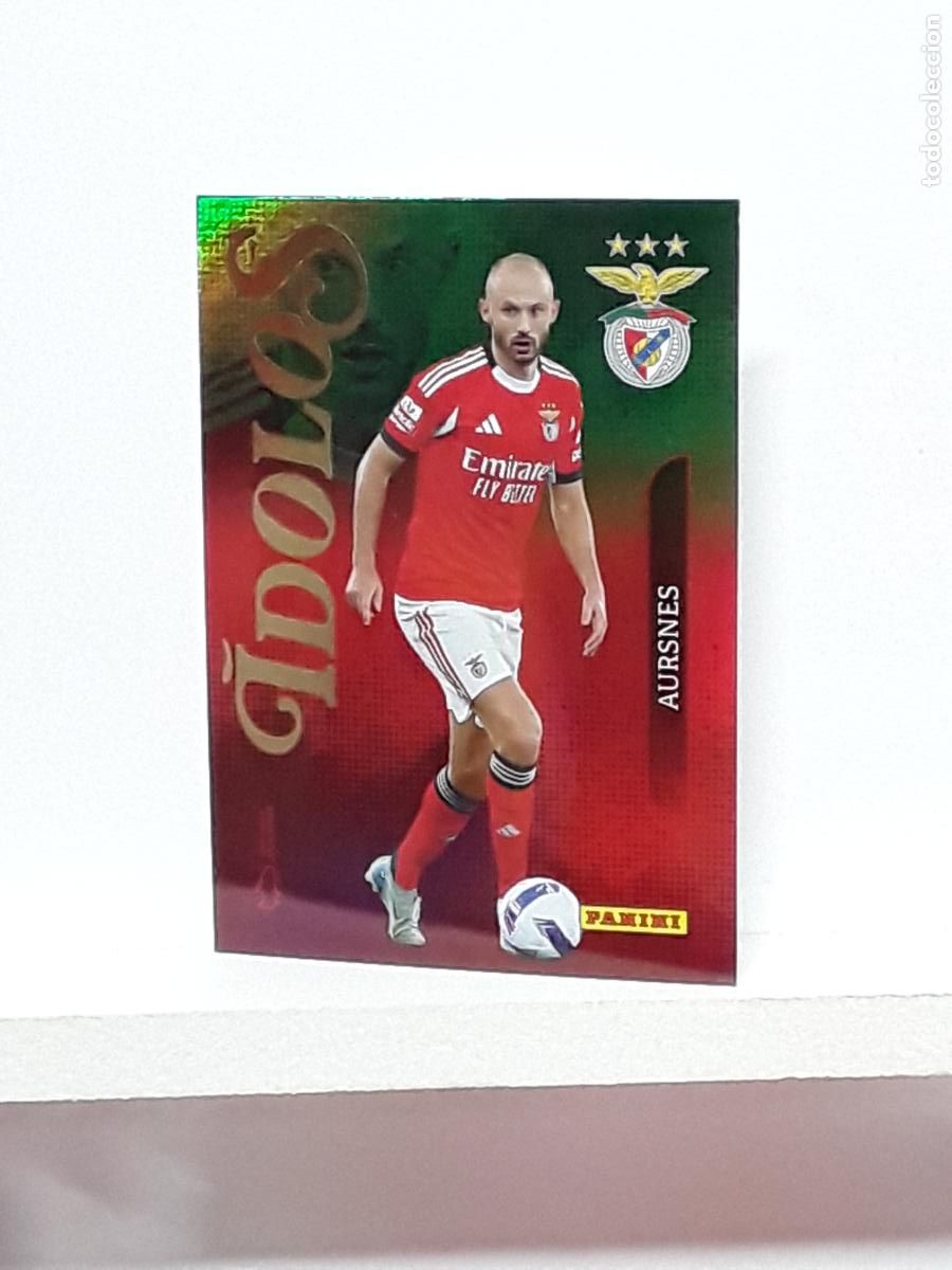 Cromos de f&uacute;tbol: PORTUGUES 2025 2026 IDOLOS 25 26 CROMO PANINI FUTEBOL N 190 BENFICA IDOLO FREDRIK AURSNES