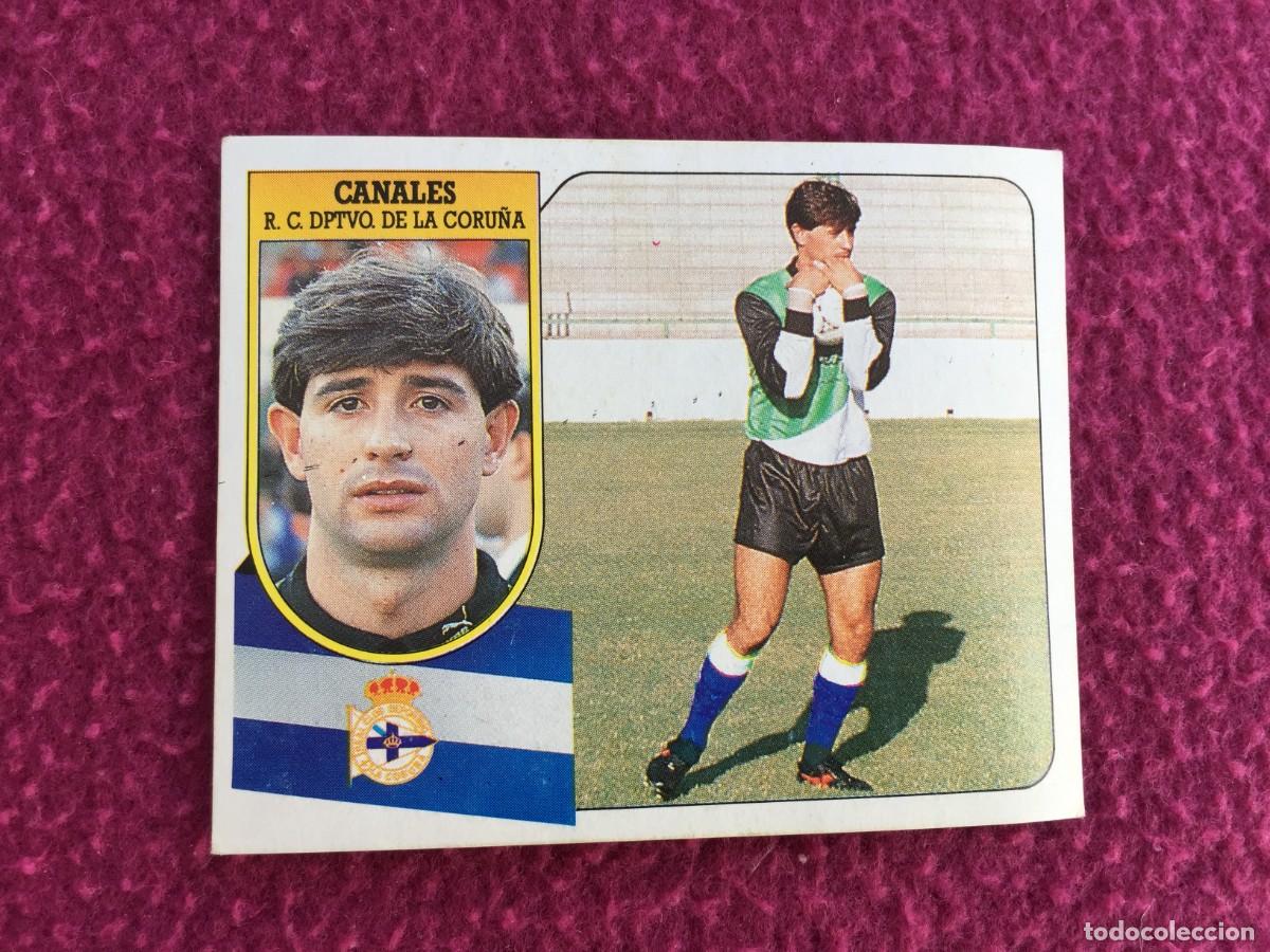Cromos de f&uacute;tbol: CROMO CARTON EDICIONES ESTE FICHAJE N&ordm; 21 CANALES DEPORTIVO CORU&Ntilde;A LIGA 91 92 1991 1992