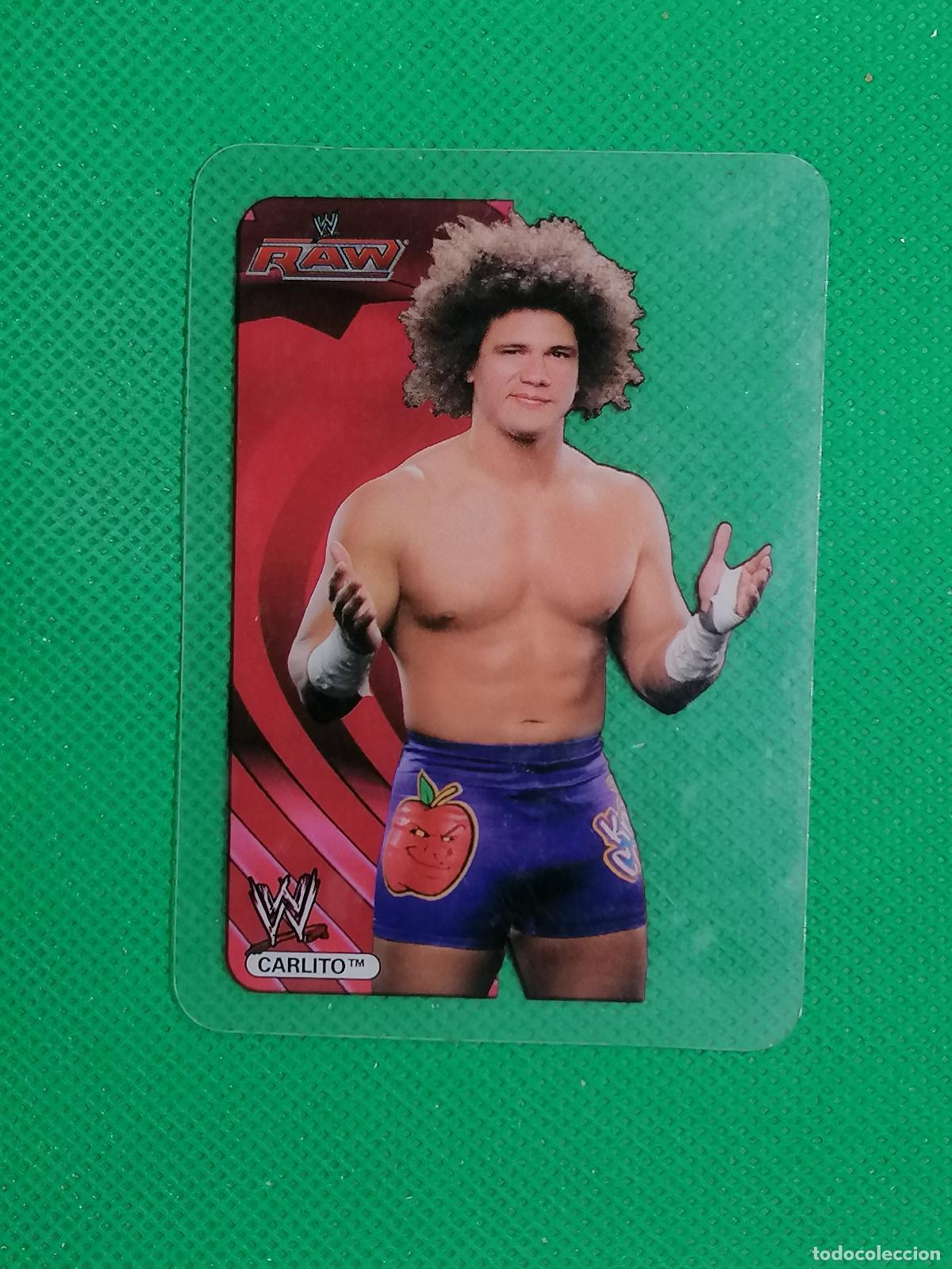 Cromos de f&uacute;tbol: 33 CARLITO LAMINCARDS ⚜️ WORLD WRESTLING MEW EDITION EDIBAS MUNDICROMO 07 2007 ⚜️