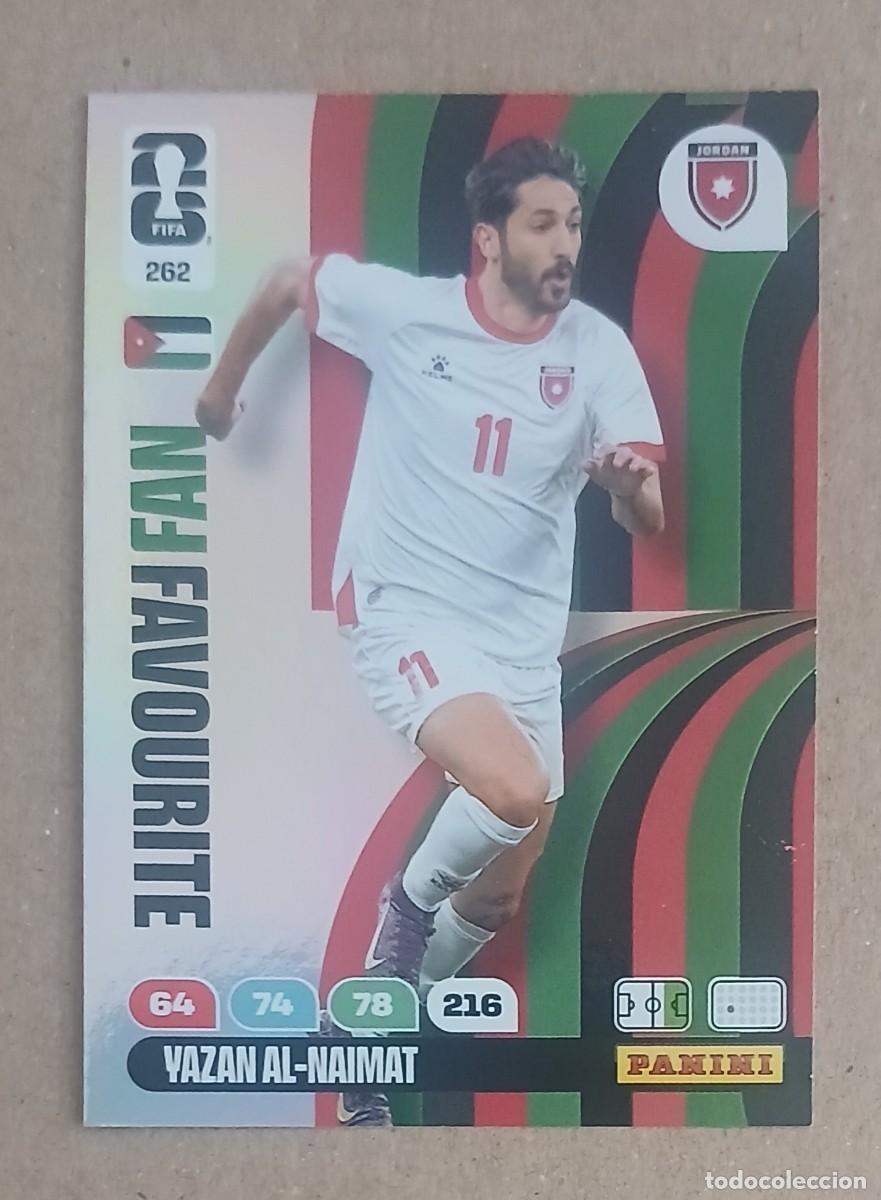 Cromos de f&uacute;tbol: CROMO n&ordm; 262 YAZAN AL-NAIMAT JORDAN FAN FAVOURITE ADRENALYN XL FIFA WORLD CUP 2026 DE PANINI. Nuevo.