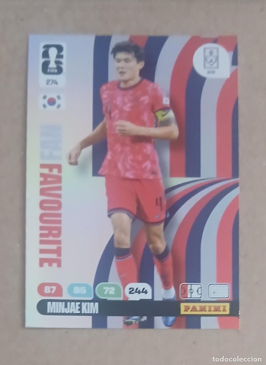 Cromos de f&uacute;tbol: CROMO n&ordm; 274 MINJAE KIM KOREA FAN FAVOURITE ADRENALYN XL FIFA WORLD CUP 2026 DE PANINI. Nuevo.