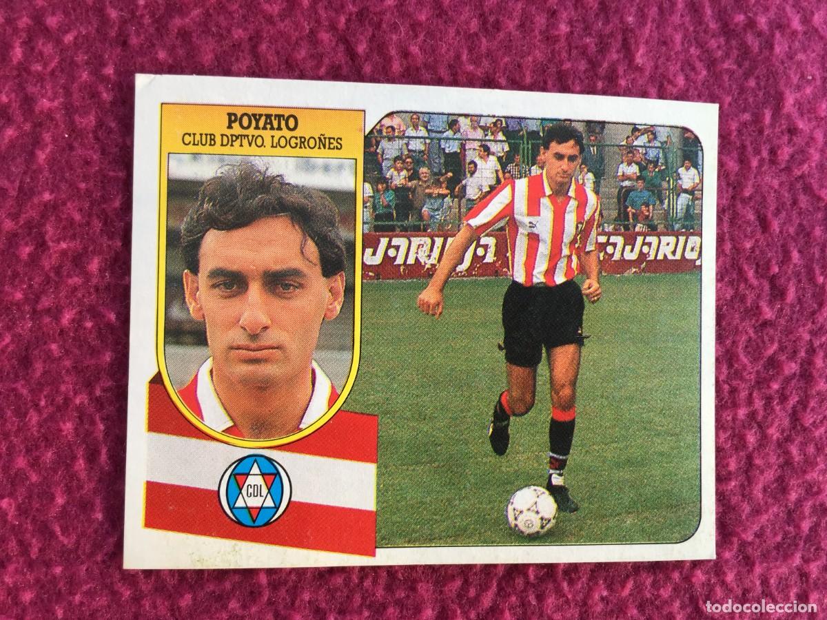 Cartes &agrave; collectionner de Football: POYATO LOGRO&Ntilde;ES FICHAJE 24 LIGA ESTE 1991/92 91 92 CARTON - LEVE DESPEGADO