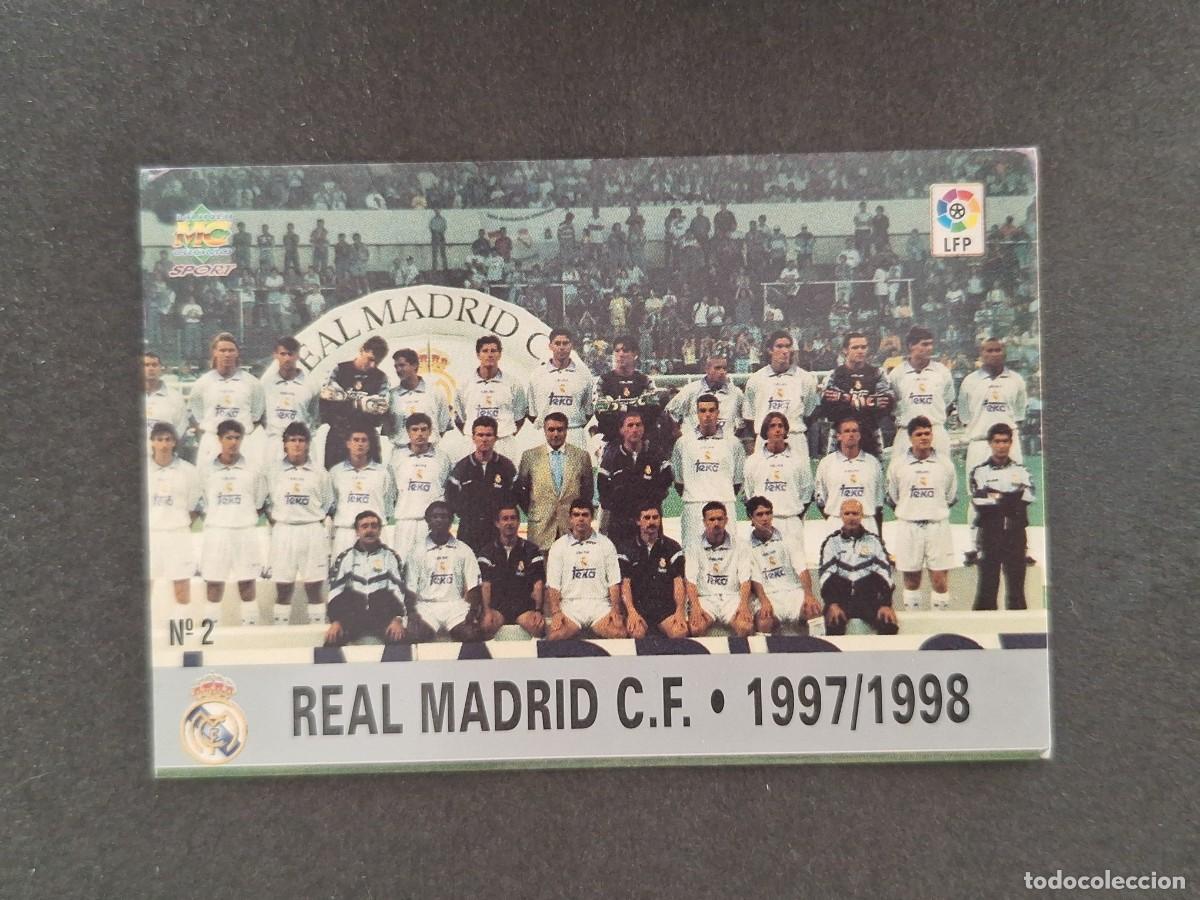 Figurine di Calcio: L1 EQUIPO REAL MADRID 2 MUNDICROMO LAS FICHAS DE LA LIGA 1997/1998 97 98