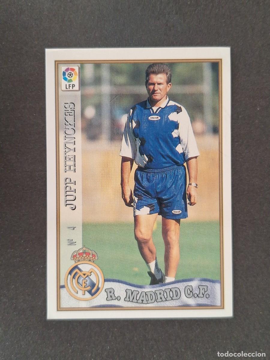 Figurine di Calcio: L1 JUPP HEYNCKES ENTRENADOR REAL MADRID 4 MUNDICROMO LAS FICHAS DE LA LIGA 1997/1998 97 98