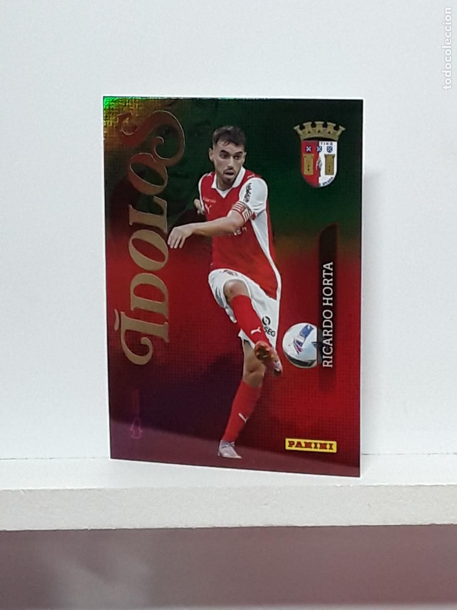 Cartes &agrave; collectionner de Football: PORTUGUES 2025 2026 IDOLOS 25 26 CROMO PANINI FUTEBOL N 196 BRAGA IDOLO RICARDO HORTA