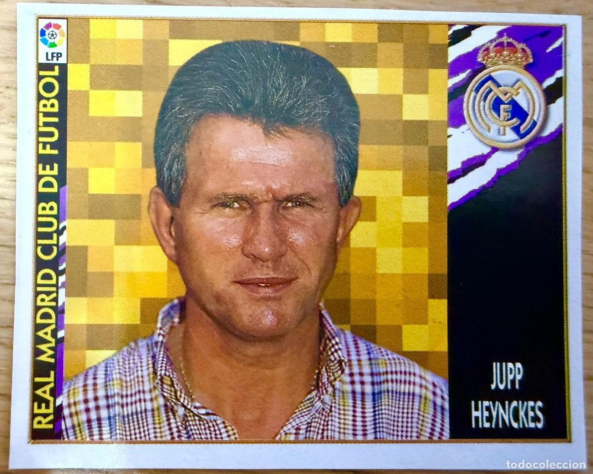 Fu&szlig;ball-Sticker: ENTRENADOR JUPP HEYNCKES REAL MADRID 97 98 1997 1998 LIGA EDICIONES ESTE RECORTADO STICKER