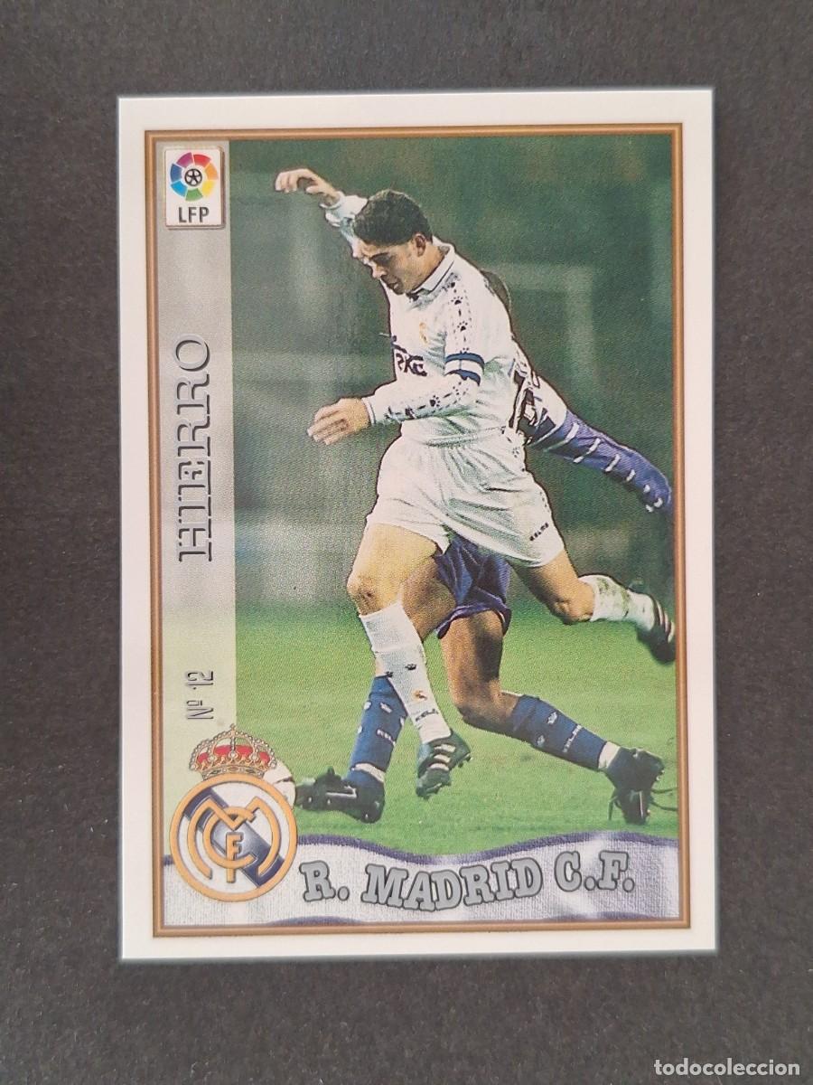 Fu&szlig;ball-Sticker: L1 HIERRO REAL MADRID 12 MUNDICROMO LAS FICHAS DE LA LIGA 1997/1998 97 98