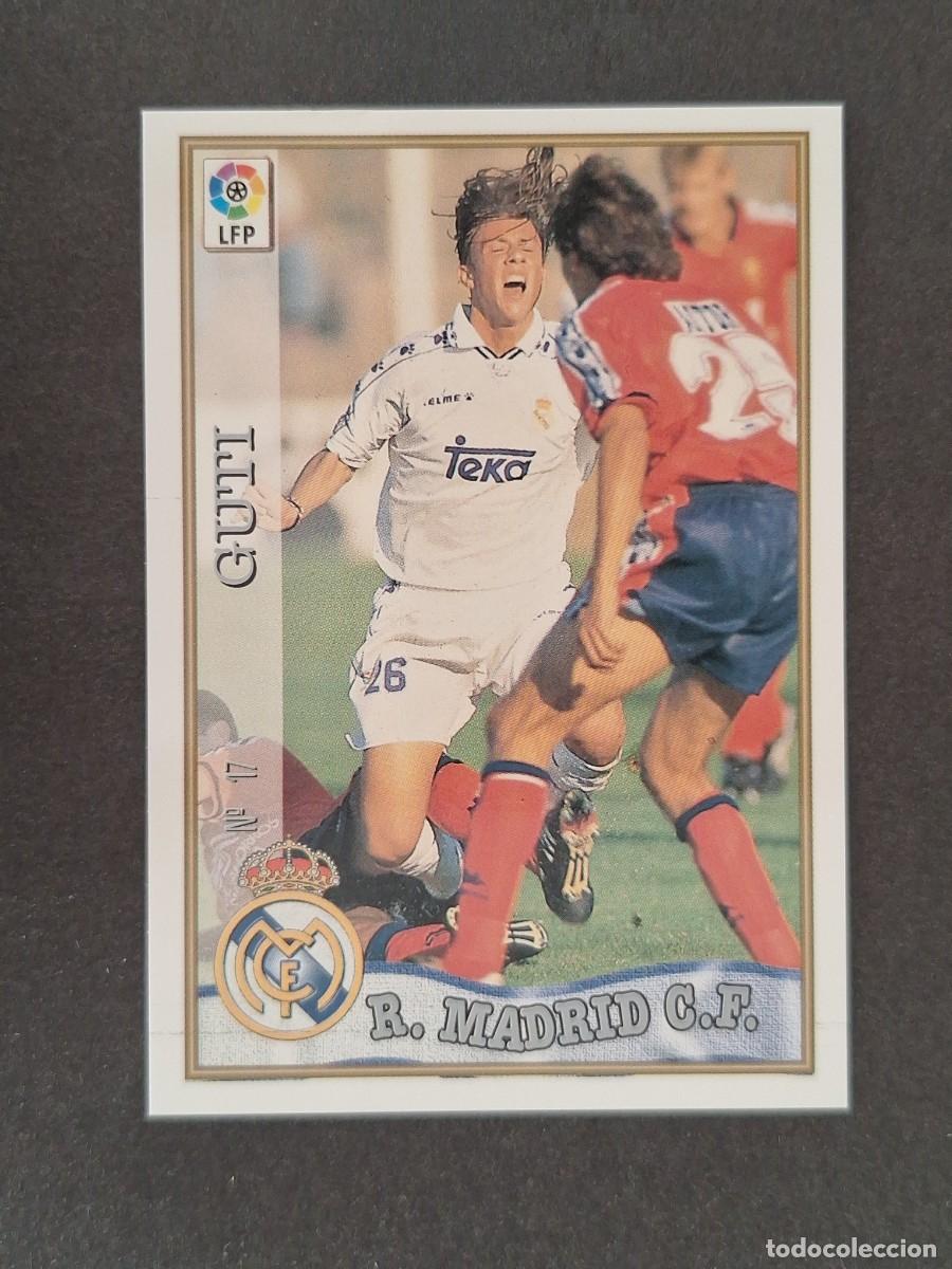 Cartes &agrave; collectionner de Football: L1 GUTI REAL MADRID 17 MUNDICROMO LAS FICHAS DE LA LIGA 1997/1998 97 98