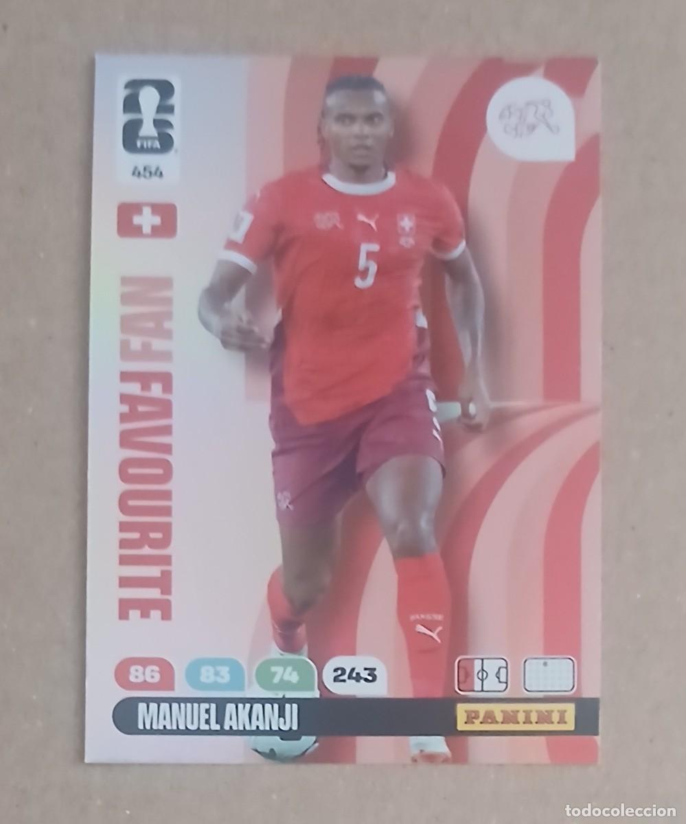 Cartes &agrave; collectionner de Football: CROMO n&ordm; 454 MANUEL AKANJI SUIZA FAN FAVOURITE ADRENALYN XL FIFA WORLD CUP 2026 DE PANINI. Nuevo.