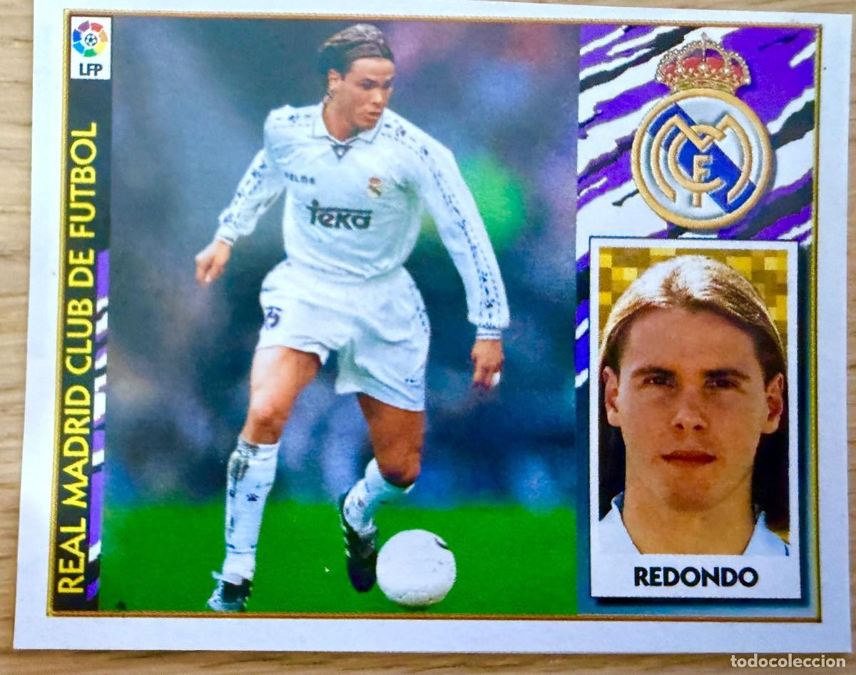 Fu&szlig;ball-Sticker: REDONDO REAL MADRID 97 98 1997 1998 LIGA EDICIONES ESTE RECORTADO STICKER