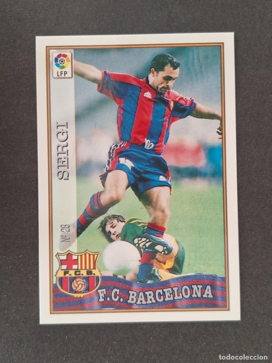 Cromos de Futebol: L1 SERGI F. C. BARCELONA 28 MUNDICROMO LAS FICHAS DE LA LIGA 1997/1998 97 98