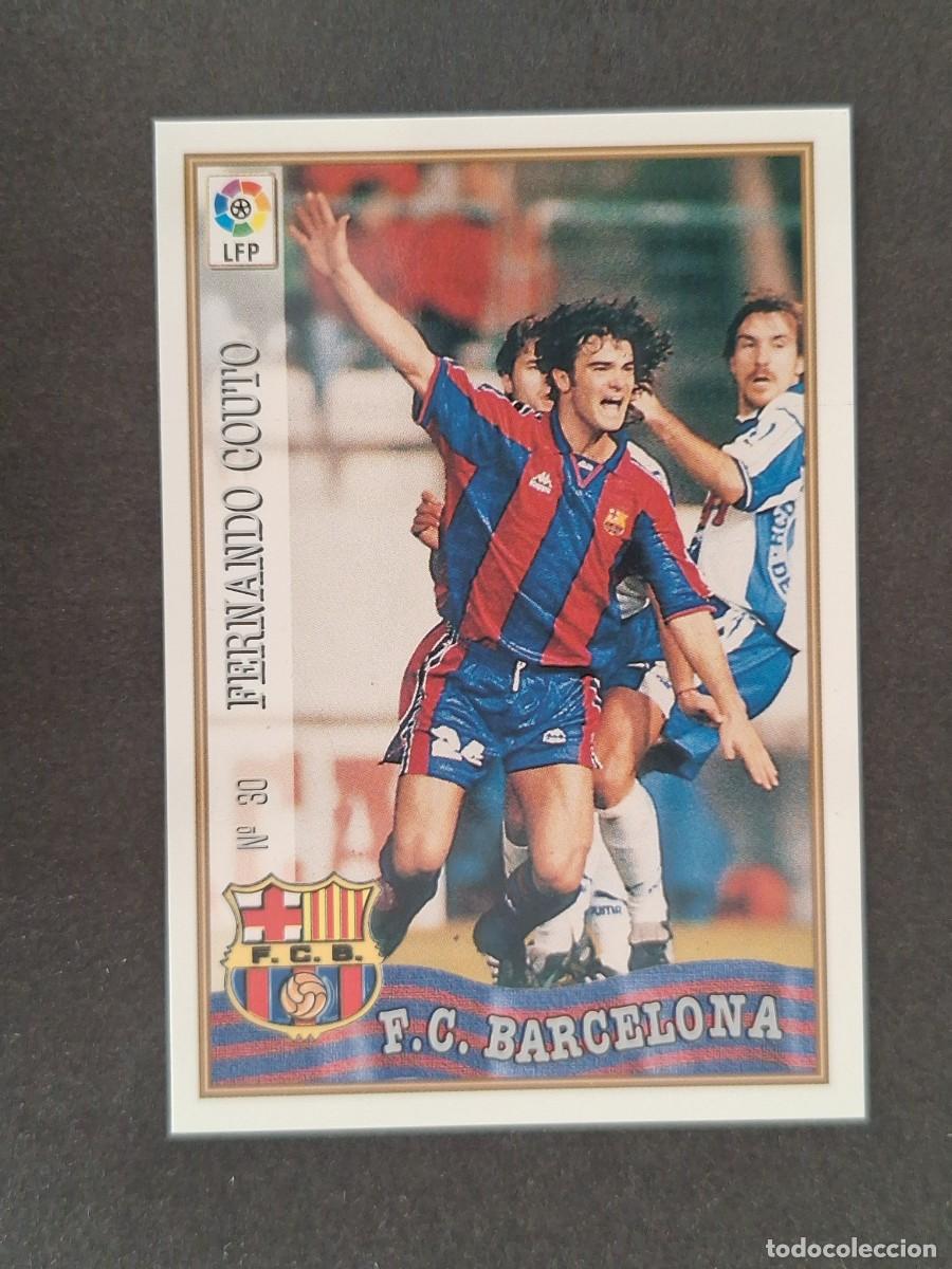 Cromos de Futebol: L1 FERNANDO COUTO F. C. BARCELONA 30 MUNDICROMO LAS FICHAS DE LA LIGA 1997/1998 97 98