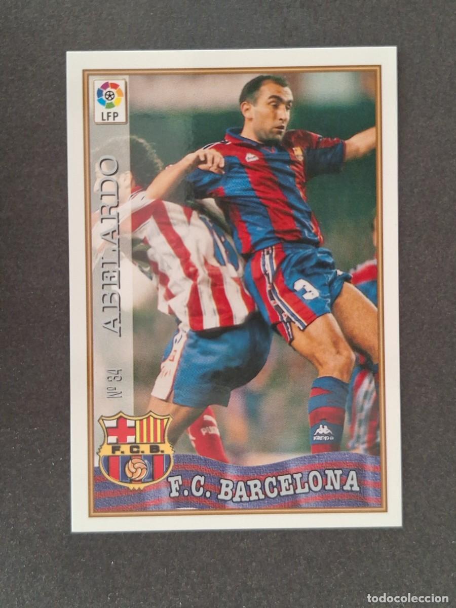 Football Stickers: L1 ABELARDO F. C. BARCELONA 34 MUNDICROMO LAS FICHAS DE LA LIGA 1997/1998 97 98