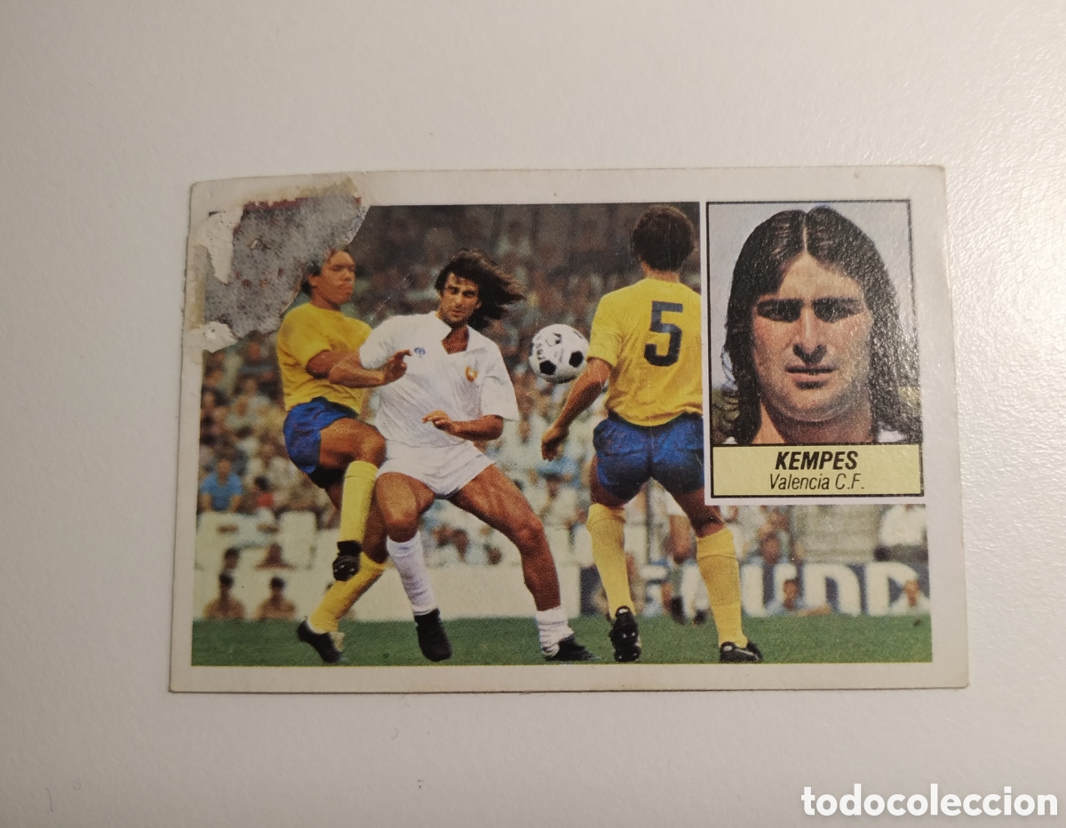 Football Stickers: CROMO DE F&Uacute;TBOL LIGA ESTE KEMPES VALENCIA, DESPEGADO 84 85 1984 1985