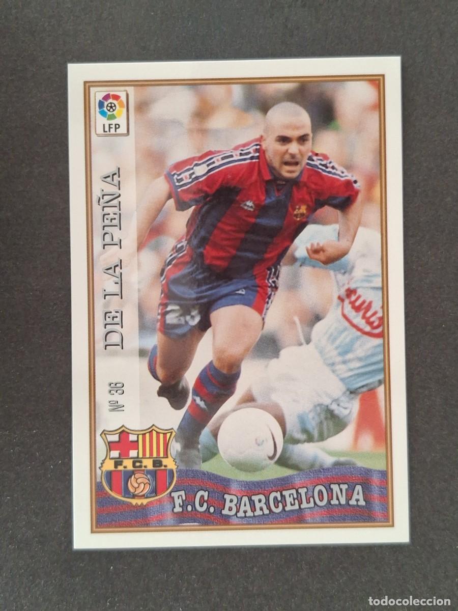 Football Stickers: L1 DE LA PE&Ntilde;A F. C. BARCELONA 36 MUNDICROMO LAS FICHAS DE LA LIGA 1997/1998 97 98