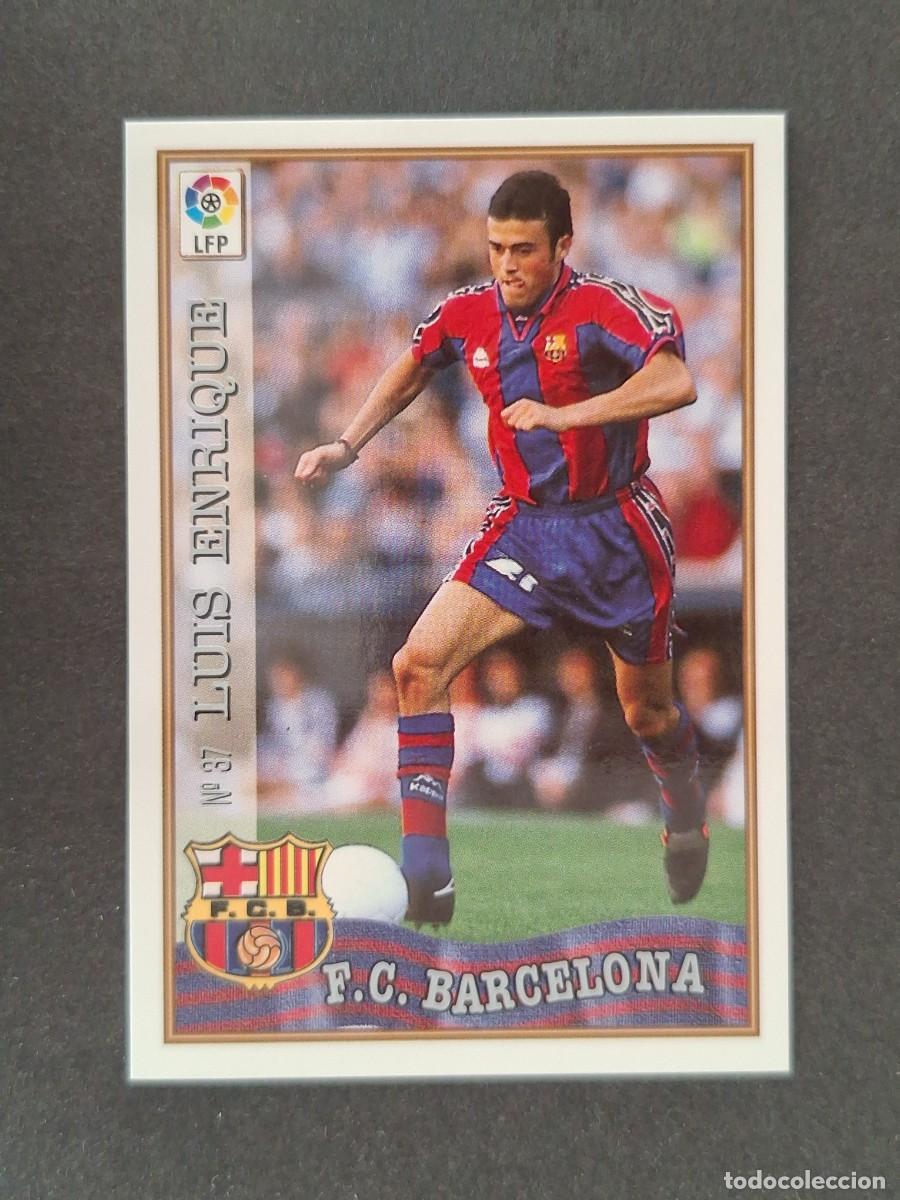Cromos de f&uacute;tbol: L1 LUIS ENRIQUE F. C. BARCELONA 37 MUNDICROMO LAS FICHAS DE LA LIGA 1997/1998 97 98